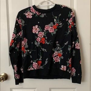 H&M Floral Sweatshirt Size M
